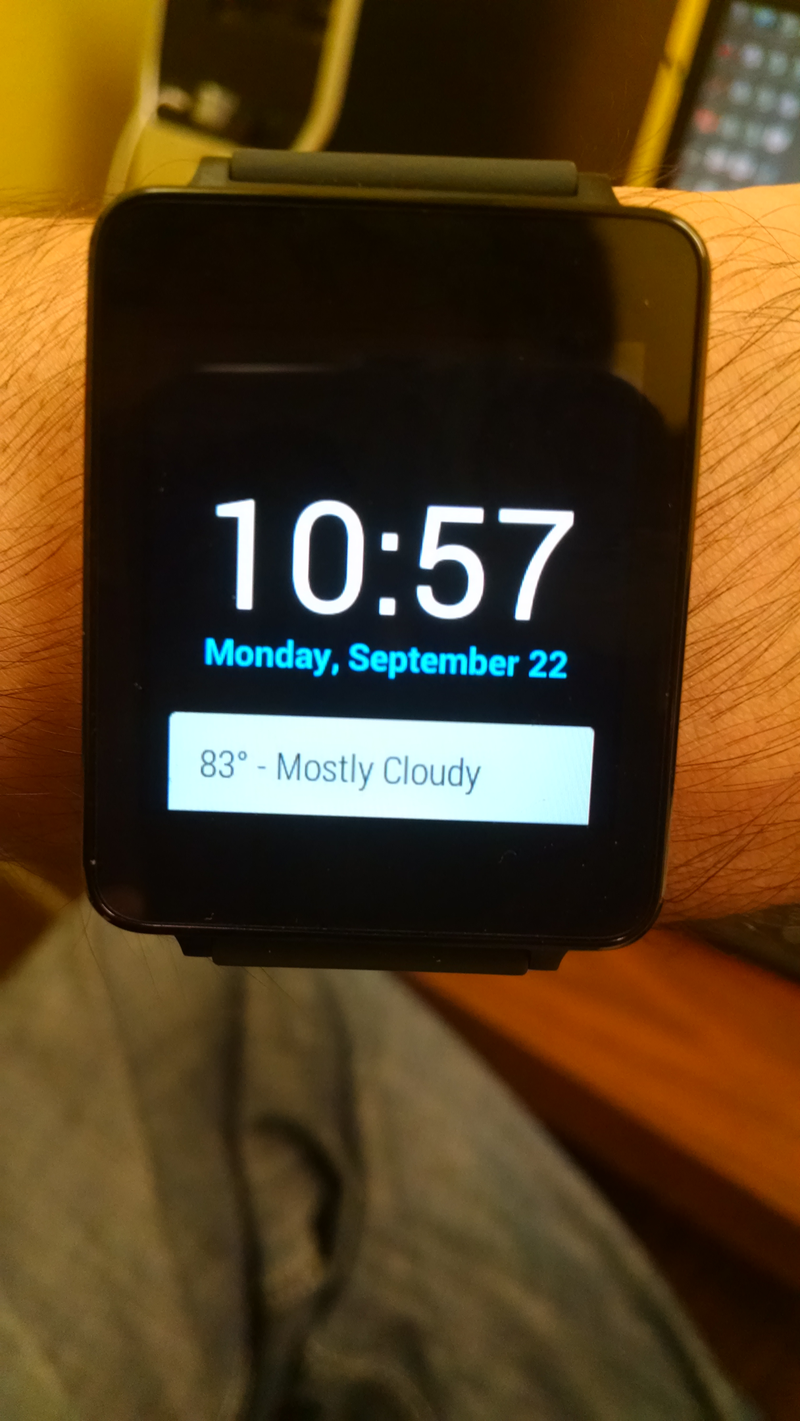 Illustration for article titled Android Wear Review: The OS itself.